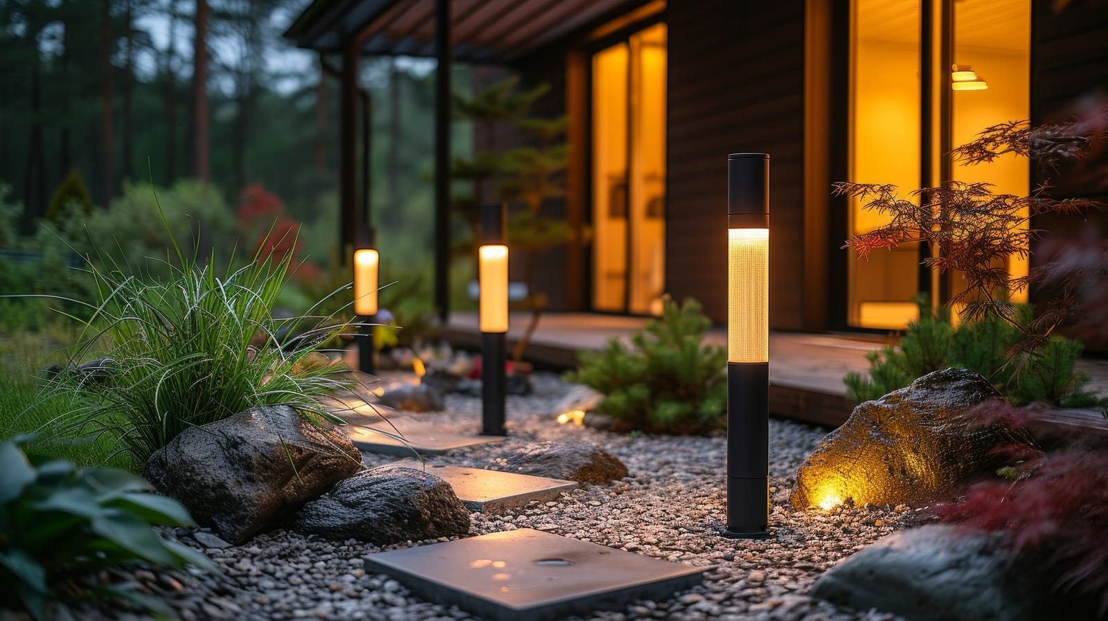 north london garden lighting design